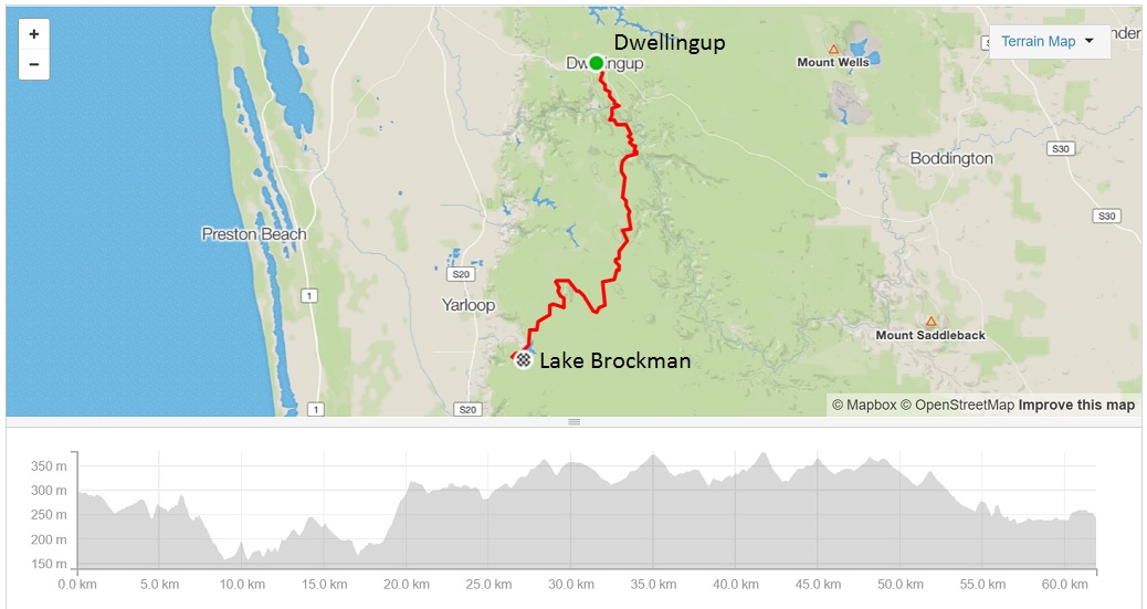 dwellingup-to-lake-brockman-map-and-elevation