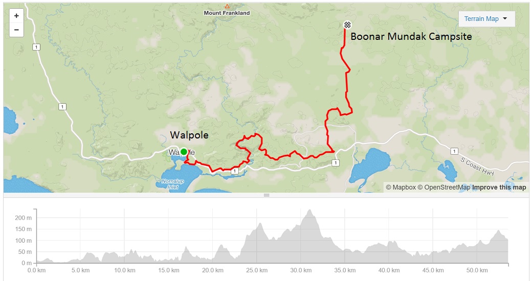 walpole-to-boonar-mundak-campsite-map-and-elevation